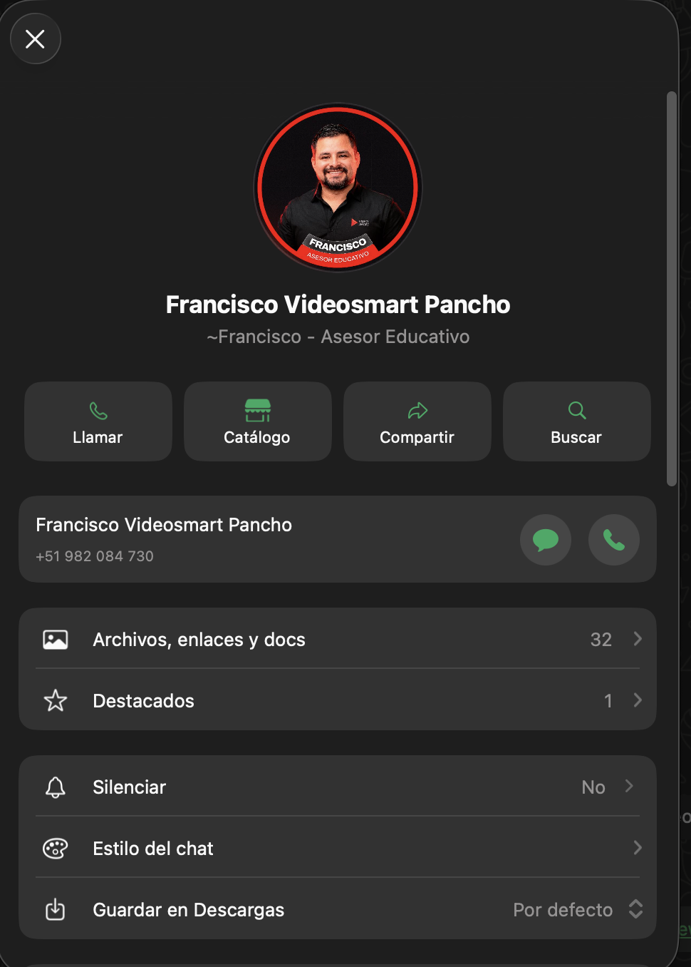 Francisco, asesor educativo de VideoSmart